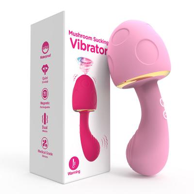  Popular Woman Lady Female G Spot Oral Clitoris Sucker Heat Vibrator Breast Massager Vibrating Electric Nipple Stimulation