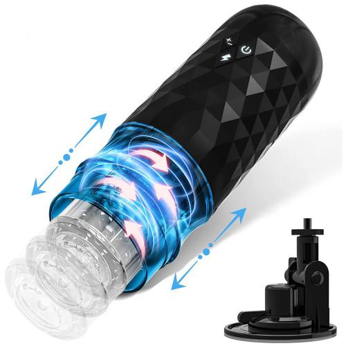  Rotating Telescopic Hand Free Masturbator Device Cup Sexy Automatic Male Electric Masturbation Automatic Sex Toys for Men