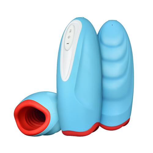  Silicone Anti-bacterial Sex Toy Man Masturbation Heating Vibrator Electric Male Aircraft Cup Male Masturbation Toys Mouth