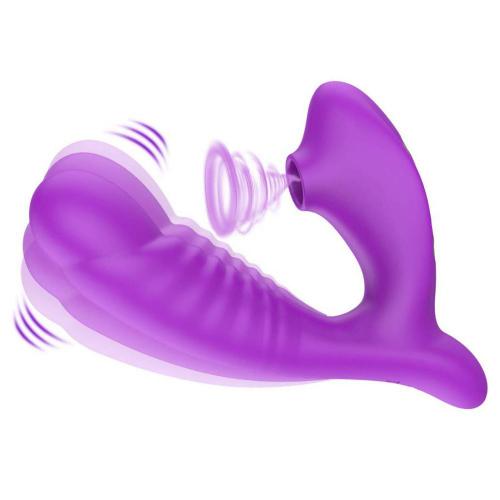  Wholesale 2 in 1 Wearable Sex Toy Adults Vaginal Clitoral Massage Sucking Vibrating Panties Vibrators for Women Panty