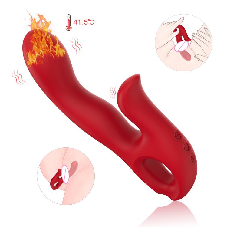  Wholesale Female Heating Vibrating Vaginal Plug Adult Sex Toys for Women Clitoral g Spot Vibrator Tickling Rabbit Vibrator