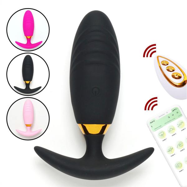  Wholesale Popular Best Selling Remote Sex Toy Silicone Men Woman Torpedo Anal Plug Vibrator