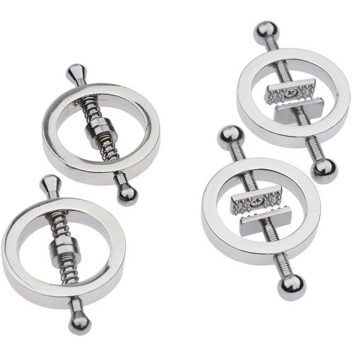  Wholesale Stainless Steel Adult Man Woman Female Adult Toy Breast Sticker Clip Adjustable Male Sm Sex Toy Nipple Clamps