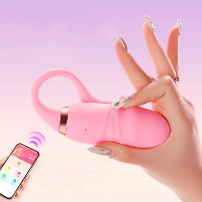  Women Adult Wireless Vibrating 10 Speed Waterproof Portable Mini Massager Sex Toy 2024 App Vibrator Jump Egg