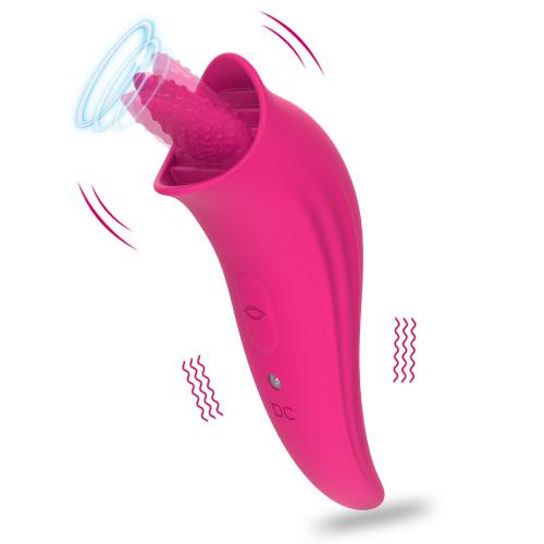 10 Frequency Tongue Licking Vibrator Silicone Vibrator Massage Female Masturbator Tongue Vibrator Sex Toys for Women