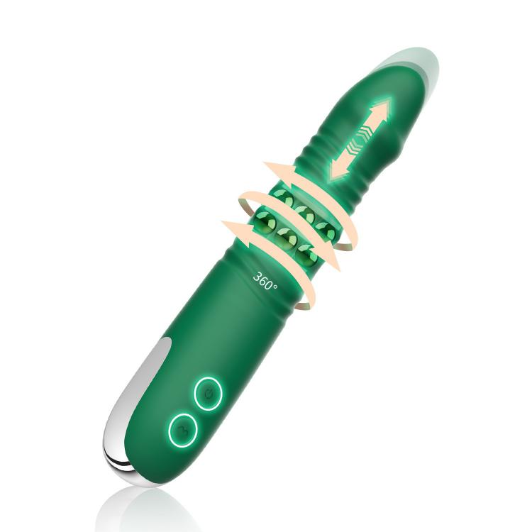 360° Rotation Dildo Vibrator Nipple Clitoral Licking Massager Electric G Spot Telescopic Dildo Vibrator Sex Toy for Women