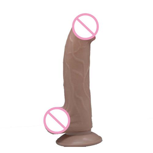8.3inch Double Layer Sliding Skin Dong Men Bendable Keel Huge Realistic Dildo Para Mujer Adult Sex Toys for Couples