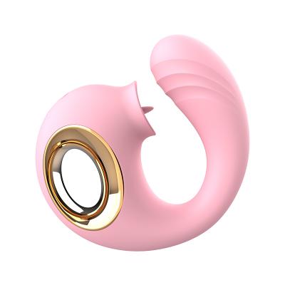 Dolphin Shape G Spot Nipple Stimulation Masturbators Vibratoting Massager  Licking Tongue Vibrator Sex Toy for Women