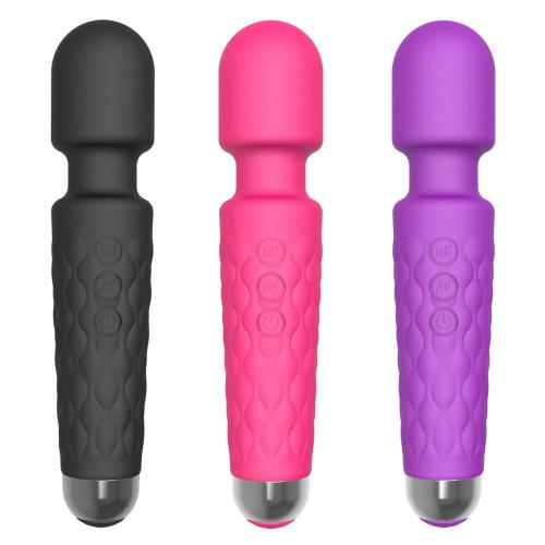 Factory Price 20 Speeds Mini Body Wand Massager Clitoris Dildo Vaginal AV Stick Wand Vibrator Massager