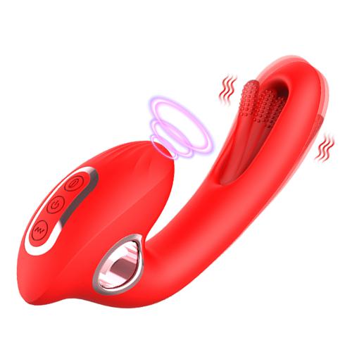 Female Vaginal Vibration Massager Sex Toy Clitoral Nipples Flapping Rose Vibrating Tongue Massager Dildo Vibrators for Women