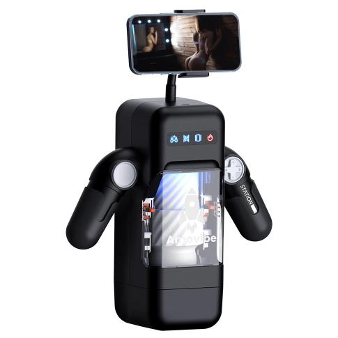Handle Automatic Sucking Male Masturbator Adult Sex Toy Hands Free Auto Thrusting Male Masturbation Cup