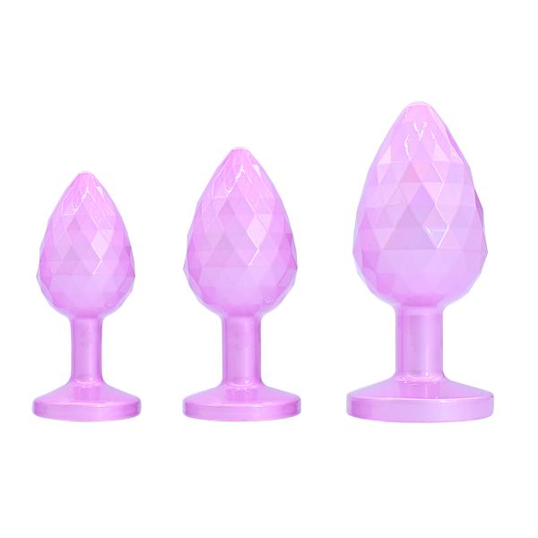 New Design 3pcs Safe Stainless Metal Anal Butt Plugs Jewelry Base Anal Plug for Men Women Couples