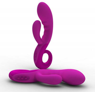  7 Patterns Vibrating Adult Sex Toys Rabbit Vibrator with Colorful LED Lights