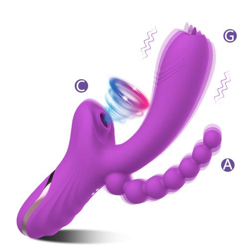  Clit Nipple Sucker G Spot Tongue Licking Vagina Dildo Vibrator Sex Toys Anal Butt Plug Rod