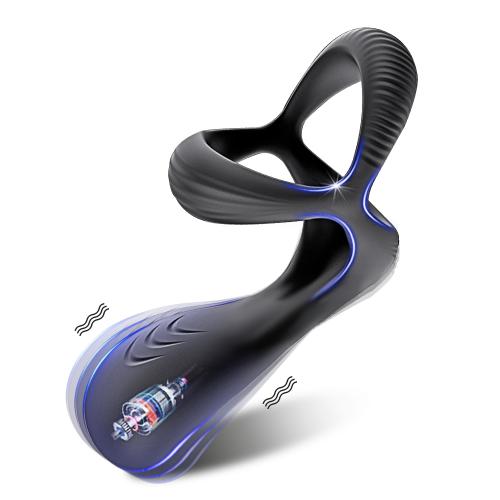  Couples Long Lasting Erection Ring Anal Vibrator with Prostate Massager Anal Plug Penis Ring Sex Toys for Man