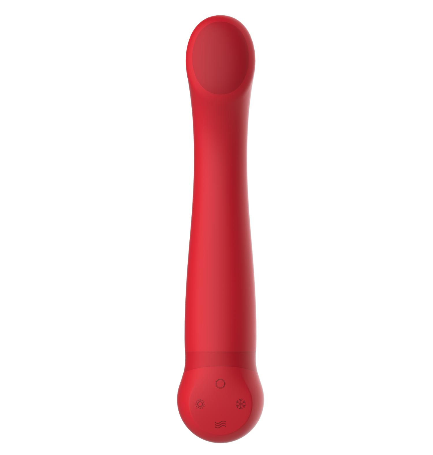  New Arrival Amazing Heating Cooling Hand Held Long Sex Toys Adult Vibrator for Women Clitoris Stimulator