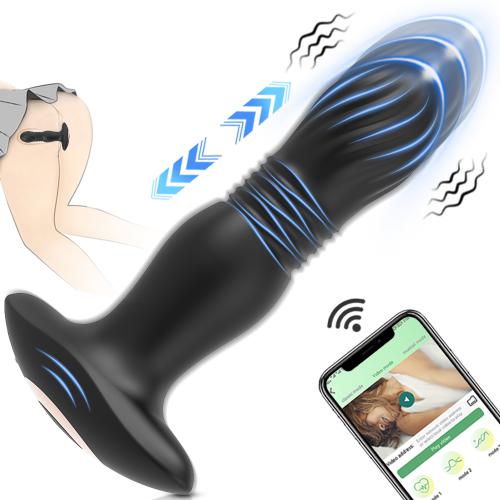 2 in 1 Anal Vibrator Prostate Massager Anal Butt Plug with Ergonomic Design Anal Sex Toys for Adult Wholesale