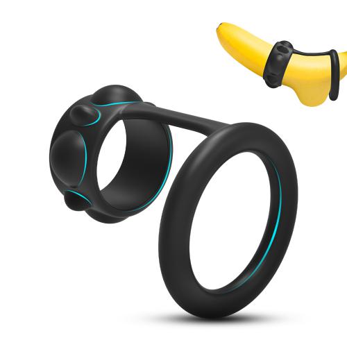 2024 Hot Selling Silicone Cock Ring Fine Ring Couple Flirt G-Spot Massage Masturbation Delayed Ejaculation Sex Toy for Men