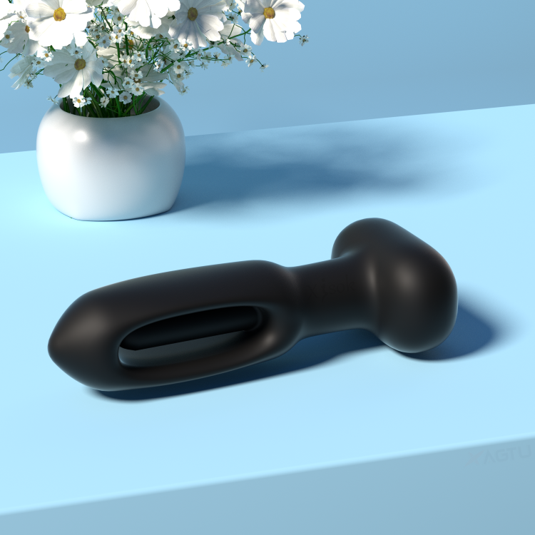 ALWUP 9 Tapping and Vibration Modes Anal Butt Plug Vaginal Tapping Vibrator for Women and Men