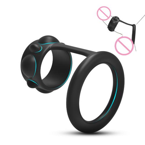 Adult Products Elastic Silicone Extended Cum Lock Semen Ring Couple Intercourse Fun Male Penis Ring
