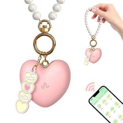 Adult Products Girls Keychain Mini Egg Vibrators APP Modes Clitoris Massager Vibrating Heart Shape Flirting Sex Toys for Women