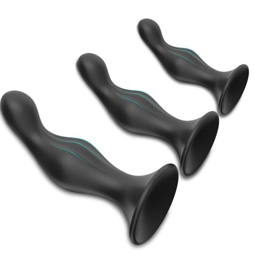 Anal Sex Toys Manufacturer Wholesale Silicone 3 Pieces Set Anal Plug Butt Massager Prostate Vibrator Sex Toys for Men Women