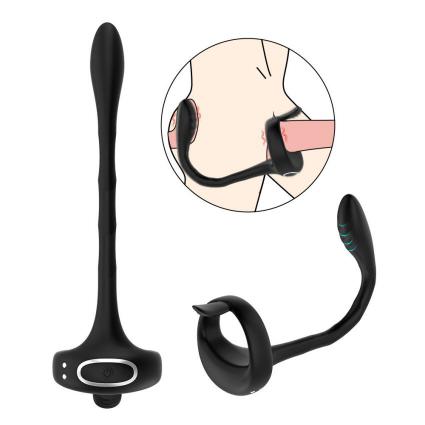 App Wireless Remote Old Man Cock Ring Vibrator Prostate Massager Anal Male Masturbator Sex Toys for Men