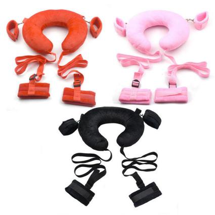 Bdsm Restraints Fetish Lit Bed Leather Bdsm Sex Toy Bondage Handcuffs With Collar Women Sex Toys