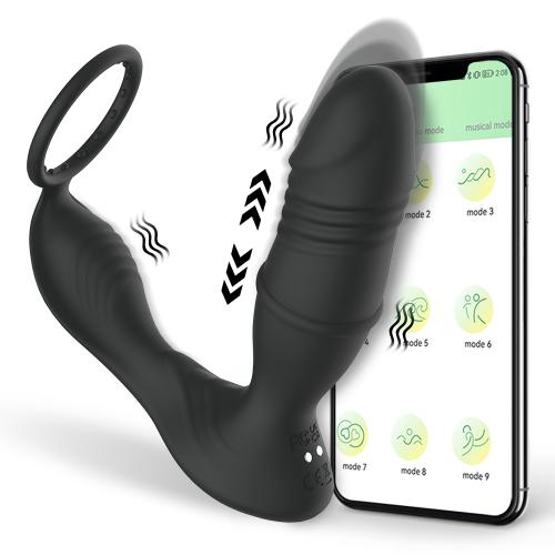 Best-selling APP Male Orgasm Anal Prostate Massage Stimulation Telescopic A-spot Vibrator