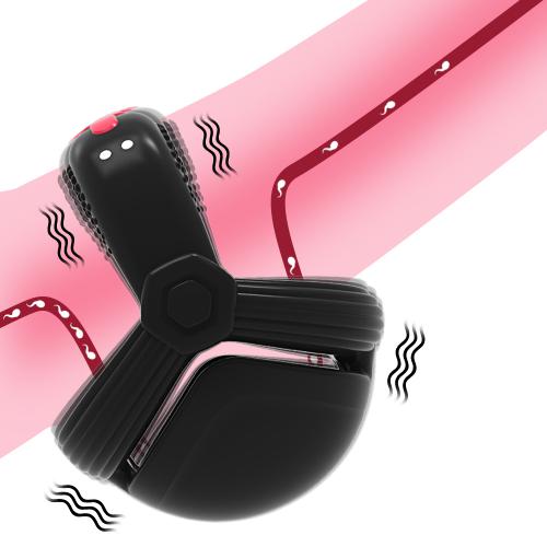 Delayed Ejaculation for Men Enhances Pleasure Wraps Testicles Vibrates to Stop Sperm Cock Ring