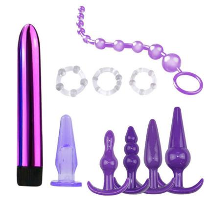 Different Sizes and Shapes Anal Butt Plug Sets Penis Ring Cock Rings Orgasm Vagina Plug Play Pull Ring Sex Toys for Couples