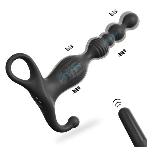 Factory Supply 10 Vibration Modes Anal Plug Adult Sex Toys Anal Beads Vibrator for Men and Women