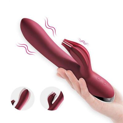 Female Masturbator Dual Motor Vibration Wand Dildo Vibrator Clitoral G Spot Massage Rabbit Vibrator Sex Toy for Women