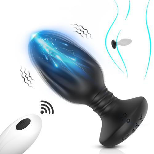 Hot Sale Silicone Anal Plug Butt Massager Prostate Vibrator Sex Toy for Men Women Electric Remote Control Anal Plug Toys