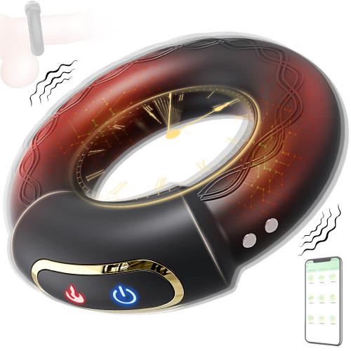 Hot Selling Electric Cock Ring for Couples APP Remote Controlled Silicone Fine G-Spot Massage Vibration Excellent Masturbation