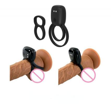 Male Penis Ring Multi-Frequency Vibrators Delay Ejaculation Penis-Ring Silicone Vibrating Cock Ring for Men Sex Toy for Man