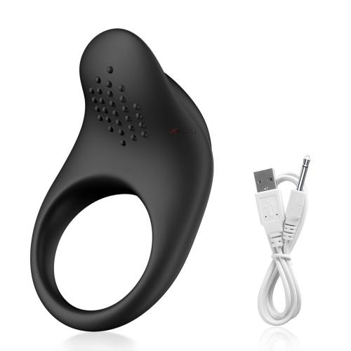 New Coming Flexible Silicone Penis Ring Vibrator Vibrating Cock Ring Sex Toys for Men Couple