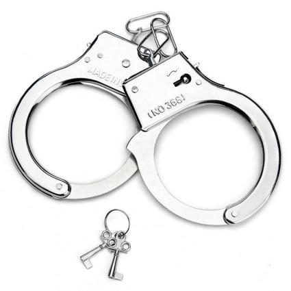 Pretend Playing Toy Fashion Pretend Police Set Toys Electroplate Kids Play Handcuffs for Party Sex Toys for Women