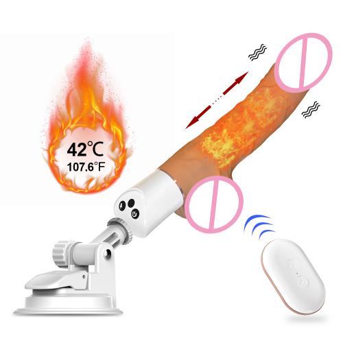 Realistic Dildo 5.7inch Remote Control Heating G Spot Dildo with Suction Base Wholesale Adult Sex Toys Dildos for Woman