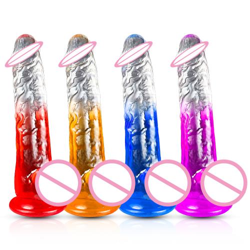 Realistic Dildo L Size 7.48inch TPE Soft Flexible G Spot Dildo Wholesale Adult Sex Toys Women