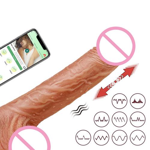 Sex Toy Dildo Real Texture Penis 20CM Telescopic Insert Vaginal Stimulation G Spot Orgasm Masturbation Dildo
