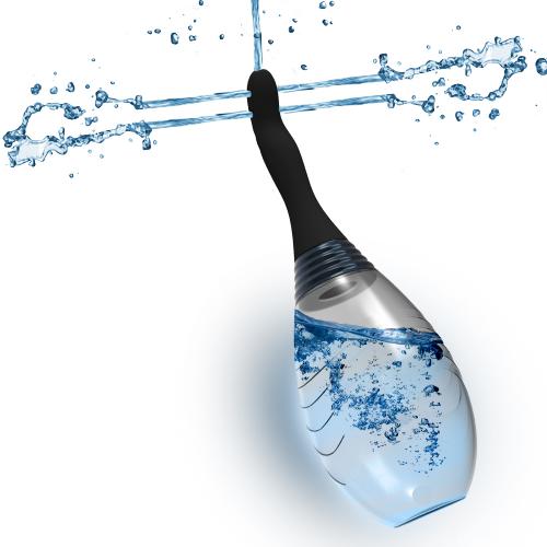 Shunt Design 300ml Large Capacity Safe Silicone Anal Enema Vaginal Cleaner for Men and Women