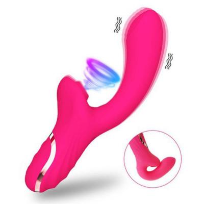 Silicon Model of Women Sucking Vibrator Twin Motor Clitoris Vagina Stimulator Wands Masturbation Dildo Sex Toys for Women
