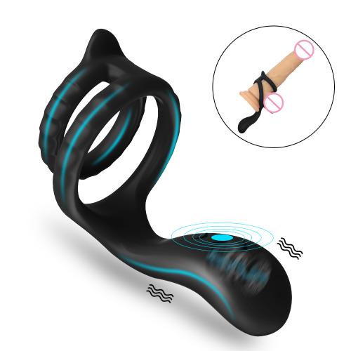 Silicone Delayed Ejaculation Vibrating Ring Clitoral Stimulation Boy Sex Toys Anal Stimulation Cock Rings for Sex
