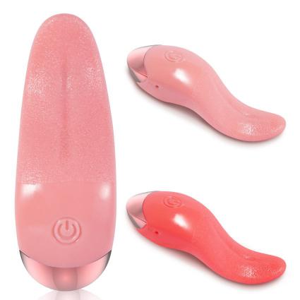USB Rechargeable Nipple Female Masturbator G Spot Clitoral Stimulator Mini Clit Tongue Licking Vibrator Sex Toys for Women