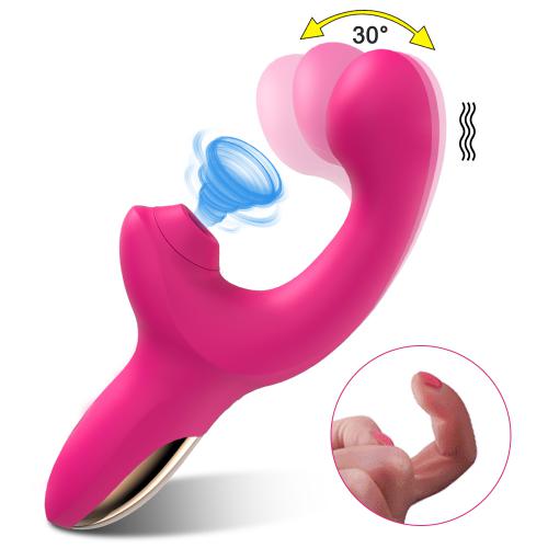 Vacuum Vibrator Sex Toys for Women Masturbator with USB Rechargeable Clitoris Sucking Stimulator Buckling Vibration Massager
