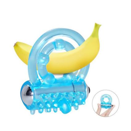 Vibrating Cock Ring With Clitoral Stimulator Pleasure Multi -Frequency Vibrations Penis Ring Vibrator Sex Toys for Men