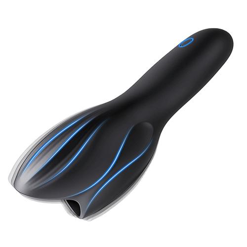 Wholesale Adult Toys Prolong Sex Time Silicone Black Glans Penis Trainer Vibrator Adult Penis Training Vibrating Sex Toy for Men