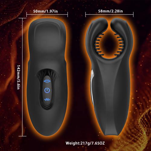 Wholesale Unique Design Silicone Safe Biting Vibrating Penis Ejaculation Trainer Vibrator Massager for Men