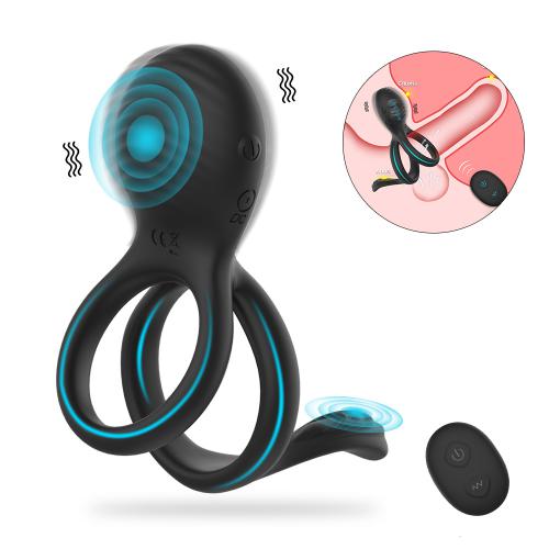 Wireless Remote Control Couple Cock Penis Ring Sex Toys for Men